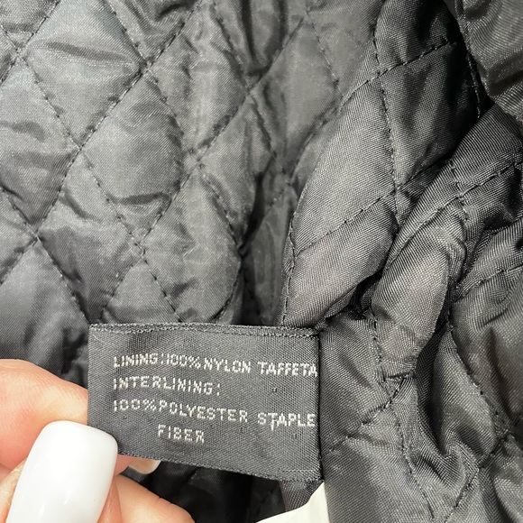 EZ Rider black quilted leather fringe motorcycle jacket. - Picture 5 of 5